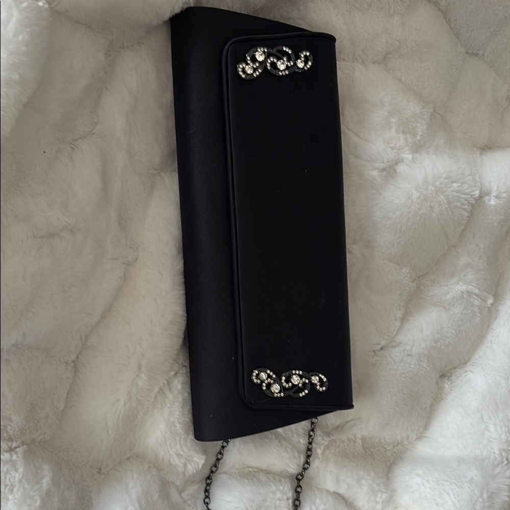 Camille La Vie Black and Silver Key Card Holder